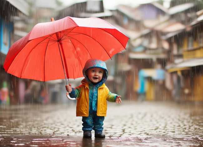 借雨伞的故事儿童；雨天借伞的故事