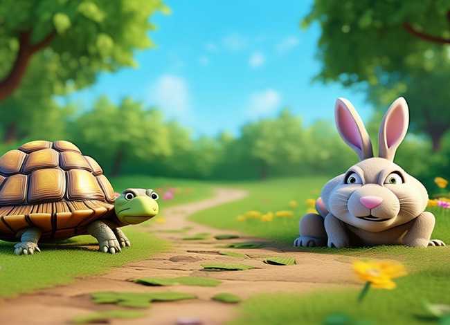 幼儿园讲故事简短 - 幼儿园讲故事简短小故事龟兔赛跑
