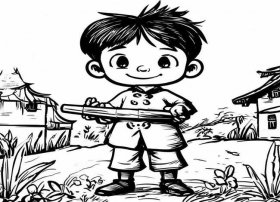 王二小的故事连环画简笔画，王二小的故事连环画简笔画四年级