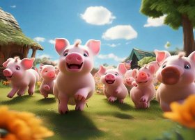 小猪故事儿童完整3-6岁 - 幼儿小猪故事