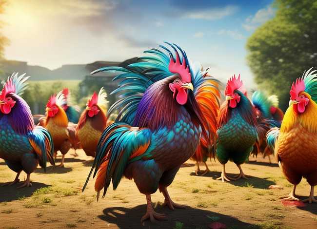 公鸡比美故事串词 - 公鸡比美故事串词大全