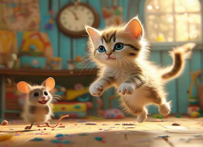 儿童故事猫捉老鼠的故事（猫捉老鼠的幼儿故事）