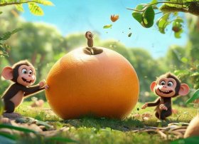 猴子吃西瓜故事完整版 - 猴子吃西瓜故事完整版图片