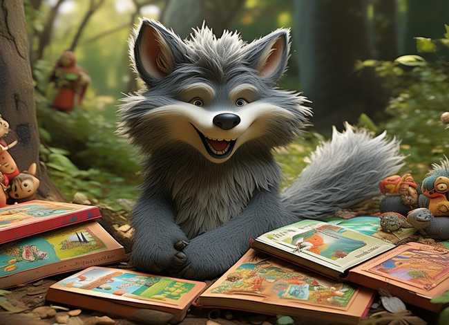 大灰狼儿童故事大全100篇，少儿大灰狼故事大全