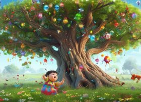 大树故事图片；大树的故事绘画图片 幼儿园