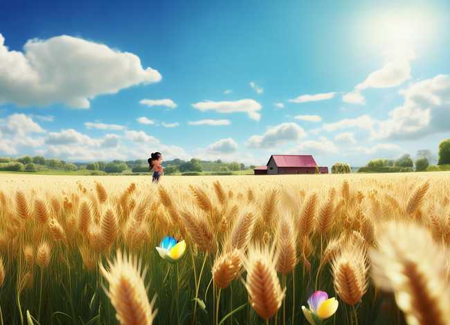 麦田绘本图画（麦田绘本图画图片）