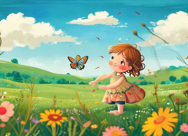 儿童古诗配画作品 - 适合幼儿的古诗配画