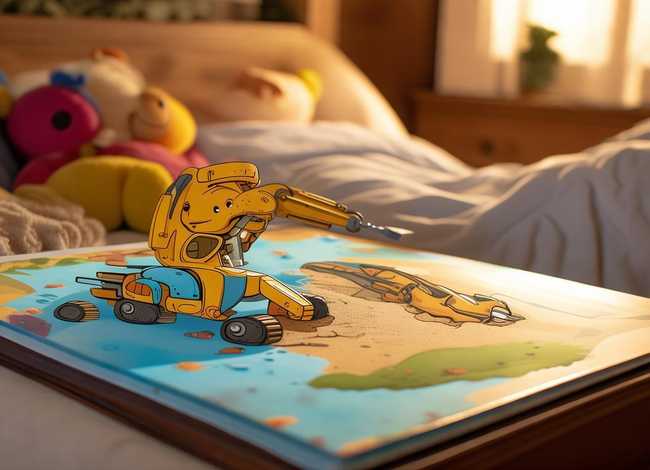 儿童睡前挖掘机故事、挖掘机睡前故事文字版长篇