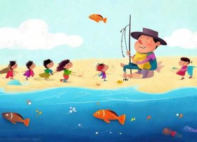 儿童绘本渔夫的故事 - 渔夫的故事幼儿园教案