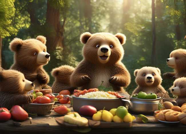 儿童故事熊妈妈请客；幼儿故事熊妈妈请客