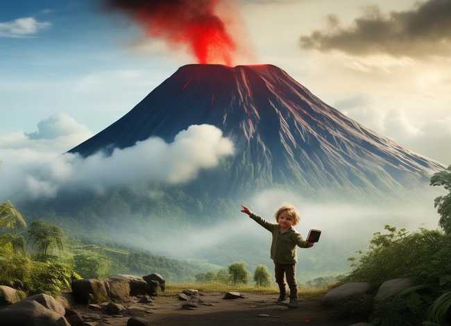 儿童故事火山的故事（播放火山的故事）