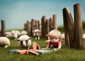 亡羊补牢儿童故事图片 亡羊补牢幼儿故事图片