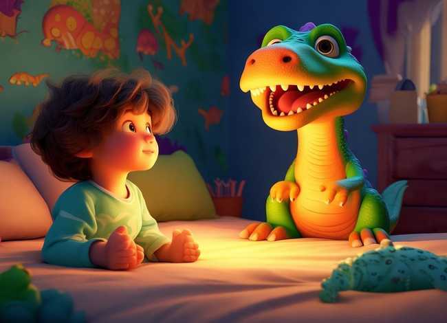 儿童睡前故事幸福的恐龙、恐龙的睡前故事幼儿故事