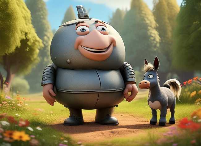 儿童故事铁头、铁头和他的小毛驴故事