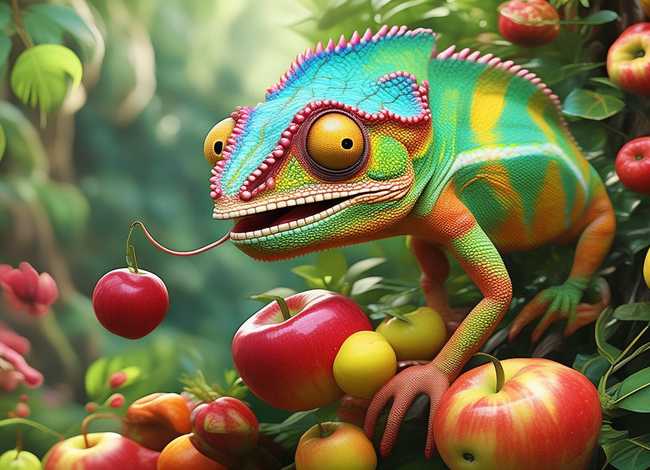 贪吃的变色龙故事内容、贪吃的变色龙故事内容概括