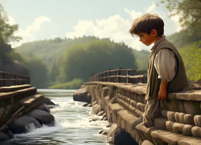 儿童爱因斯坦在桥上的故事 - 爱因斯坦在桥上的故事