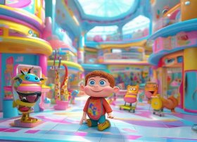 商场儿童卡通图、商场卡通图画