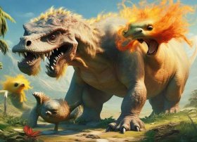 霸王龙和小金龙的儿童故事、霸王龙和小雷龙的故事全部播放