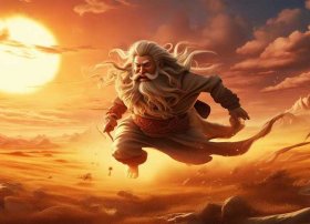 儿童睡前故事书夸父追日 - 老故事绘本-夸父追日书籍