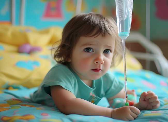 儿童打针的图片 - 儿童打针的图片 输液吊瓶