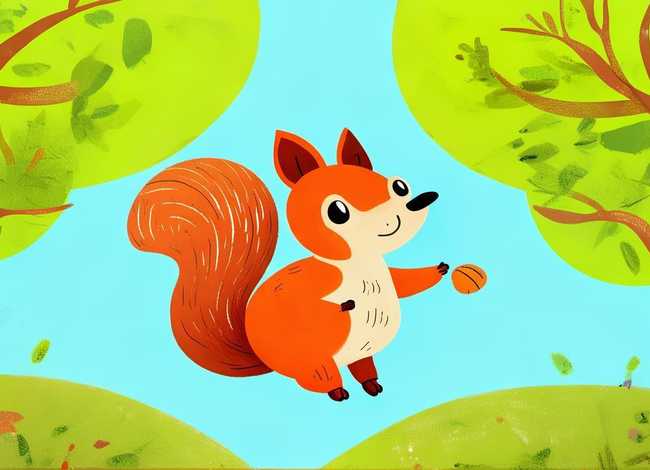 松鼠儿童画、松鼠儿童画法简笔画 松鼠儿童画、松鼠儿童画法简笔画