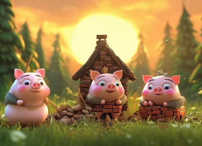 讲儿童故事三只小猪3-6岁、幼儿讲三只小猪故事视频 讲儿童故事三只小猪3-6岁、幼儿讲三只小猪故事视频