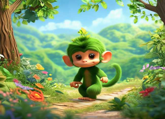 绘本故事小猴子下山 - 小猴子下山绘本故事的设计意图 绘本故事小猴子下山 - 小猴子下山绘本故事的设计意图