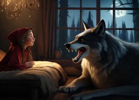 睡前故事小红帽与大灰狼故事原版，小红帽与大灰狼的故事 睡前故事文字