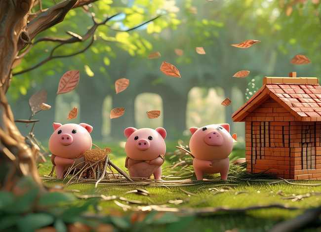 三只小猪童话故事绘本幼儿 三只小猪绘本故事视频