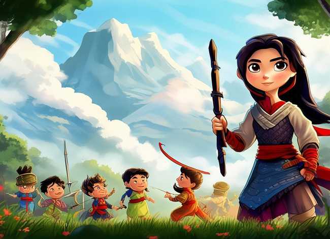 花木兰的故事儿童版英文版，花木兰的故事英文版长一点