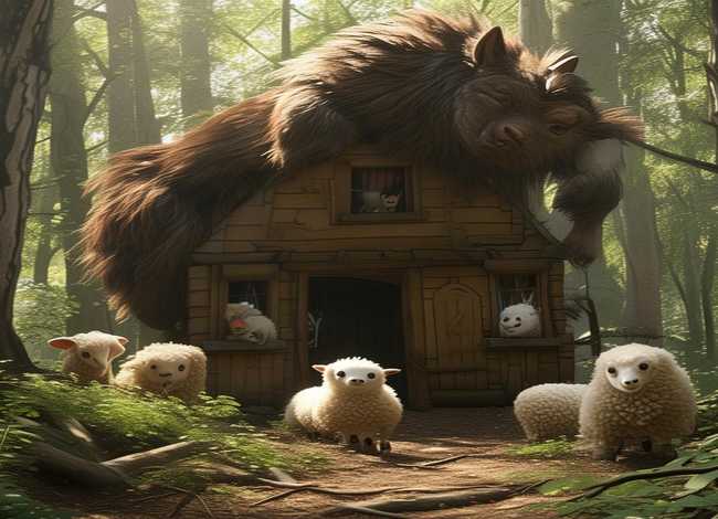 大野狼和七只小羊故事 大野狼和七只小羊故事原文