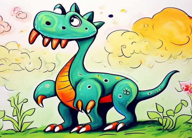 恐龙儿童简笔画图片（恐龙儿童简笔画图片大全）