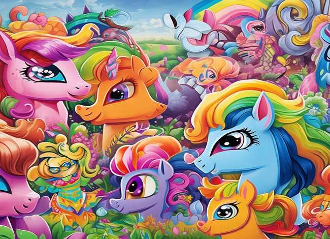 小马宝莉儿童画、小马宝莉儿童画的卡