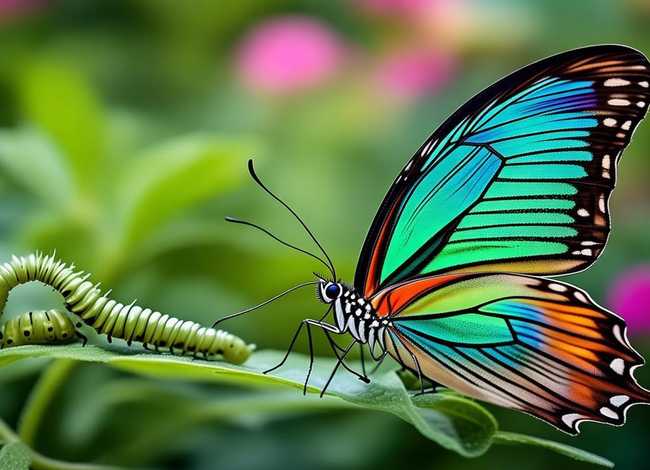 毛毛虫变蝴蝶的过程儿童故事，毛毛虫变蝴蝶的过程故事简短