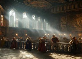 中世纪欧洲宫廷迷宫逃脱故事 - 中世纪的欧洲宫廷