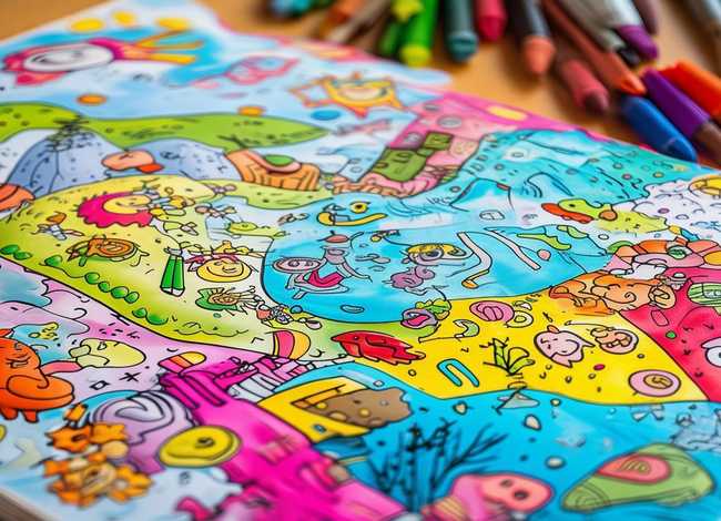 儿童涂色故事书（涂色故事书打印模板）