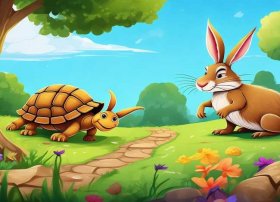 幼儿故事龟兔赛跑文字 - 幼儿故事龟兔赛跑文字图片