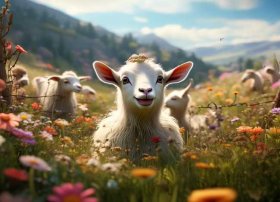 聪明的小山羊绘本；聪明的小山羊绘本故事图片