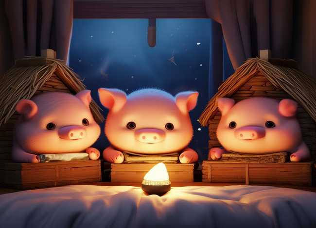 儿童睡前故事三只小猪，睡眠故事三只小猪的故事
