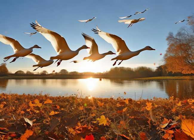 大雁儿童绘本故事（大雁南飞绘本故事）