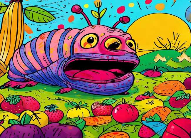 贪吃毛毛虫绘本、贪吃的毛毛虫绘本故事手抄报 贪吃毛毛虫绘本、贪吃的毛毛虫绘本故事手抄报