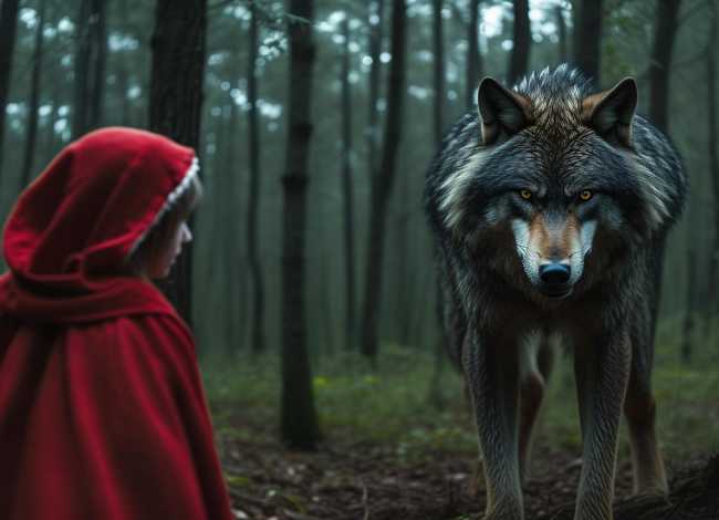 大灰狼和小红帽故事，大灰狼和小红帽故事文字版