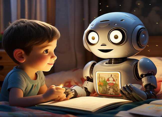 儿童睡前故事机器人的好朋友、机器人和小朋友的故事
