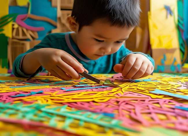 儿童故事剪竹机 - 儿童剪纸竹子怎么剪