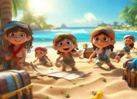 海盗寻宝儿童故事，幼儿园海盗寻宝的故事