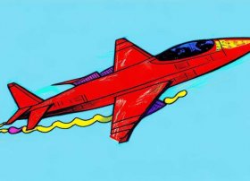战斗机儿童画图片、战斗机儿童画图片简单