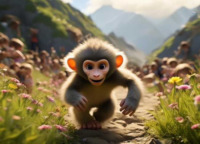 儿童故事3-6岁故事小猴子下山；幼儿简短小故事30字猴子下山