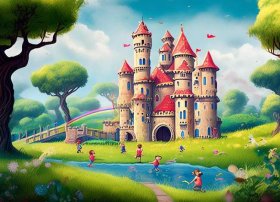 儿童童话城堡（童话城堡儿童画的城堡）