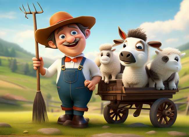 儿童故事农夫卖驴，农夫卖驴和羊的故事