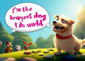 爱吹牛的小花狗绘本故事 - 爱吹牛的小花狗绘本故事教案